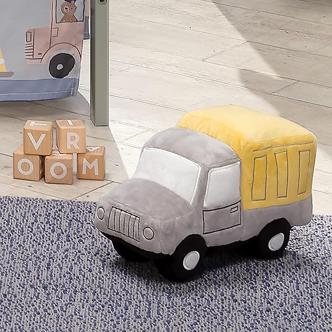 Construction Zone Plush Dump Truck Stuffed Toy